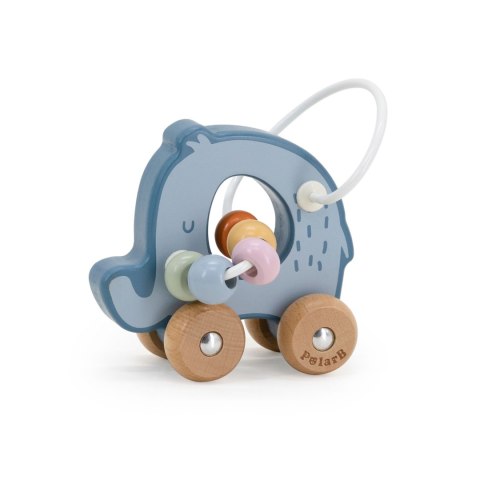 Viga Toys VIGA Labirynt koralikowy na kółkach - Słoń 12M+