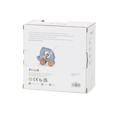 Viga Toys VIGA Labirynt koralikowy na kółkach - Słoń 12M+
