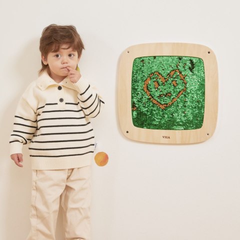 Viga Toys VIGA Panel Aktywności Ścienny z Cekinami