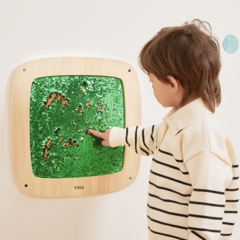 Viga Toys VIGA Panel Aktywności Ścienny z Cekinami