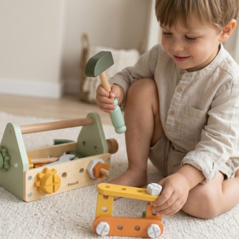 Viga Toys VIGA PolarB Skrzynka z Narzędziami Zestaw Drewniany