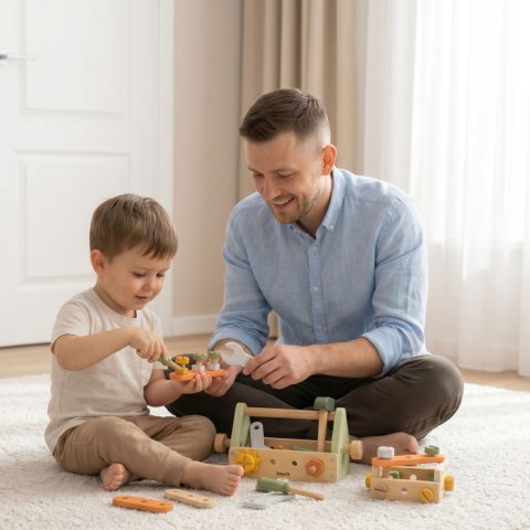 Viga Toys VIGA PolarB Skrzynka z Narzędziami Zestaw Drewniany