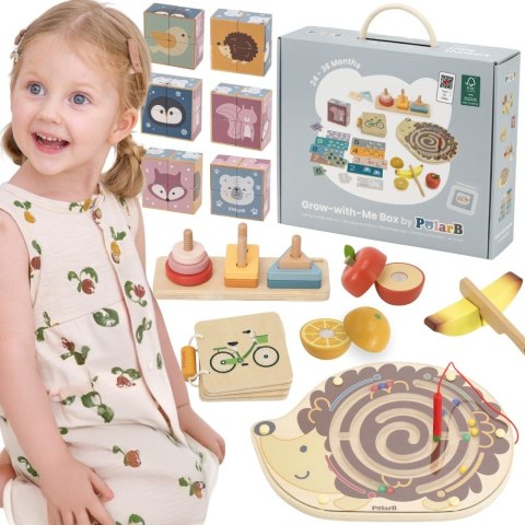 Viga Toys VIGA Zestaw Zabawek Edukacyjnych Pudełko Box od 24 miesiąca do 36 miesiąca