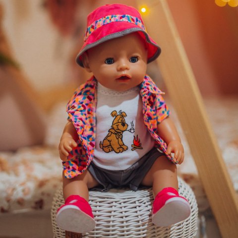 Woopie Royal WOOPIE ROYAL Kolorowe Ubranko dla Lalki Piesek Kurteczka Czapeczka 43-46 cm