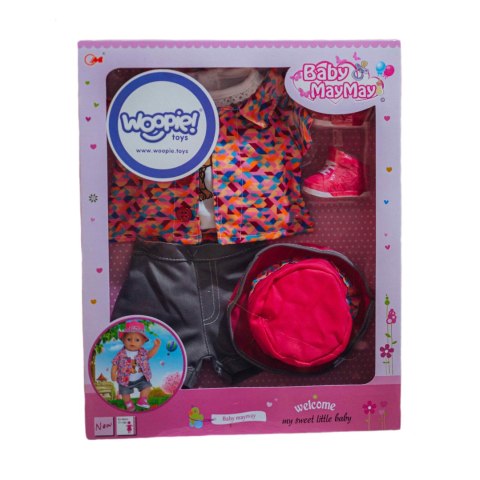 Woopie Royal WOOPIE ROYAL Kolorowe Ubranko dla Lalki Piesek Kurteczka Czapeczka 43-46 cm