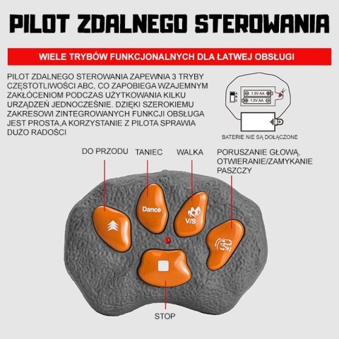 Woopie WOOPIE Dinozaur Zdalnie Sterowany RC Robot T-Rex