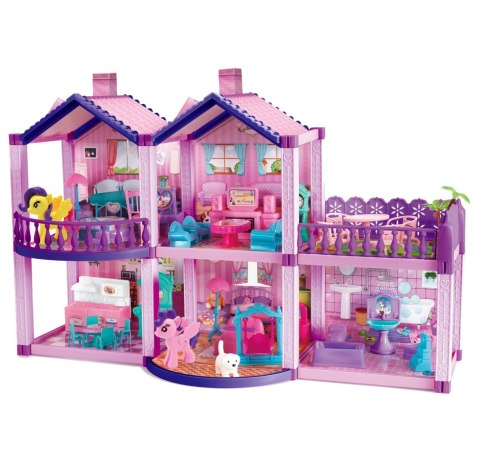 Woopie WOOPIE Domek dla Lalek Kucyków PONY FANTASY VILLA 120 el.