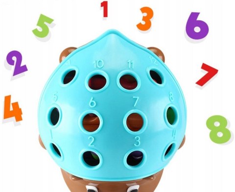 Woopie WOOPIE Gra Zręcznościowa Jeżyk Sorter Montessori Nauka Liczb i Kolorów 4w1