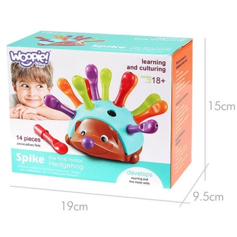 Woopie WOOPIE Gra Zręcznościowa Jeżyk Sorter Montessori Nauka Liczb i Kolorów 4w1