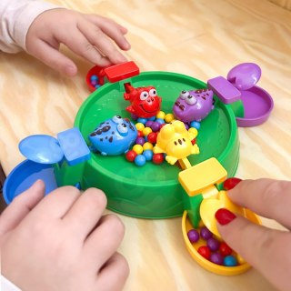 Woopie WOOPIE Gra Zręcznościowa Planszowa GŁODNE WESOŁE ŻABKI I KROKODYLKI 3+