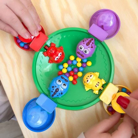 Woopie WOOPIE Gra Zręcznościowa Planszowa GŁODNE WESOŁE ŻABKI I KROKODYLKI 3+