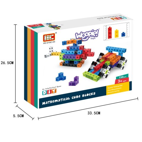 Woopie WOOPIE Klocki Konstrukcyjne 3D Sześciany 150 el.