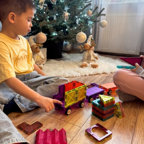 Woopie WOOPIE Klocki Magnetyczne 3D Zestaw Pociąg 71el.