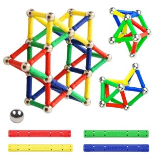 Woopie WOOPIE Klocki Magnetyczne Konstrukcyjne 3D 58 el.