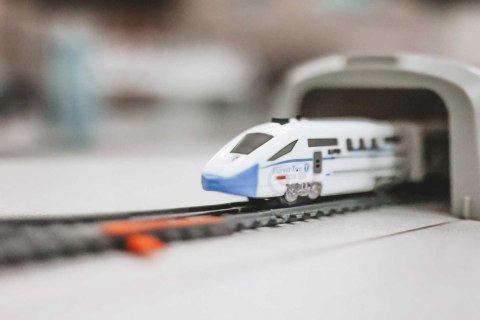 Woopie WOOPIE Kolejka Elektryczna Ogromny 914 cm Tor Most Tunel 86 el.