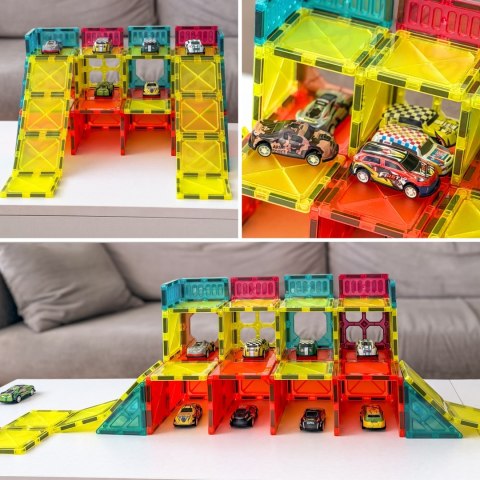 Woopie WOOPIE Magnetyczne Klocki Konstrukcyjne 7,5 cm Parking 112 el