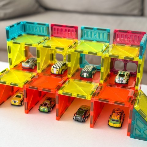 Woopie WOOPIE Magnetyczne Klocki Konstrukcyjne 7,5 cm Parking 112 el