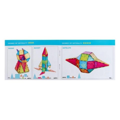 Woopie WOOPIE Magnetyczne Klocki Konstrukcyjne Montessori 3D