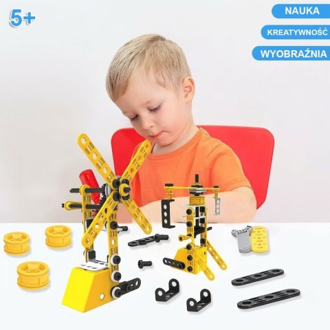 Woopie WOOPIE Pojazdy Zestaw Konstrukcyjny 8w1 Klocki STEAM