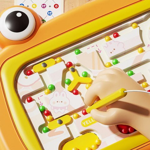 Woopie WOOPIE Tablica Magnetyczna Montessori Labirynt Krab Pomarańczowa