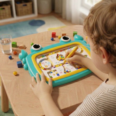 Woopie WOOPIE Tablica Magnetyczna Montessori Labirynt Krab Turkusowa