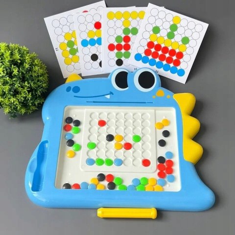 Woopie WOOPIE Tablica Magnetyczna dla Dzieci Montessori MagPad Dinozaur