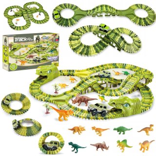 Woopie WOOPIE Tor Samochodowy XXL Dinozaury 240 el.