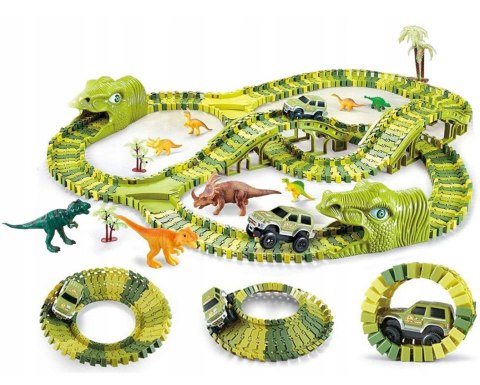 Woopie WOOPIE Tor Samochodowy XXL Dinozaury 240 el.