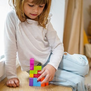 Woopie WOOPIE Układanka Kostka Tetris Z Zestawem Kart