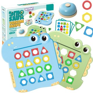 Woopie WOOPIE Układanka Montessori Dinozaur Gra Zręcznościowa Dopasuj Kształty