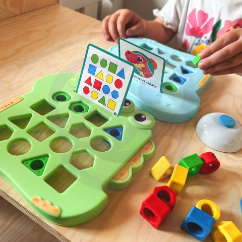 Woopie WOOPIE Układanka Montessori Dinozaur Gra Zręcznościowa Dopasuj Kształty