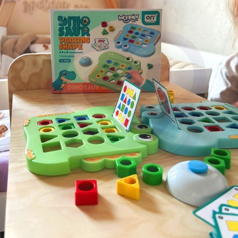 Woopie WOOPIE Układanka Montessori Dinozaur Gra Zręcznościowa Dopasuj Kształty