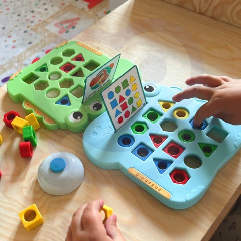 Woopie WOOPIE Układanka Montessori Dinozaur Gra Zręcznościowa Dopasuj Kształty