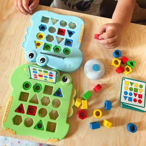 Woopie WOOPIE Układanka Montessori Dinozaur Gra Zręcznościowa Dopasuj Kształty