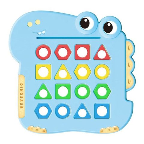 Woopie WOOPIE Układanka Montessori Dinozaur Gra Zręcznościowa Dopasuj Kształty