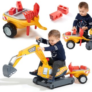 FALK FALK Koparka Super Builder z Przyczepą i Akcesoriami 3-7 Lat