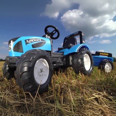 FALK FALK Traktor Landini Niebieski na Pedały z Przyczepką od 3-7 lat