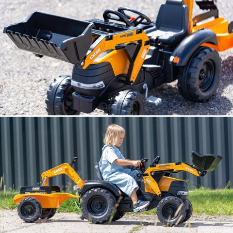 FALK FALK Traktor na Pedały Case CE z Koparką Ładowarką i Przyczepą 3-7 lat