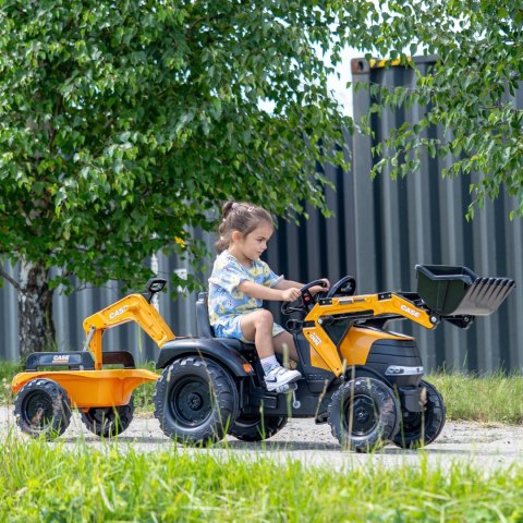 FALK FALK Traktor na Pedały Case CE z Koparką Ładowarką i Przyczepą 3-7 lat