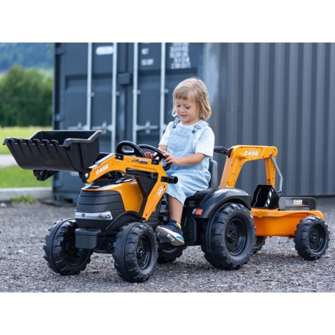 FALK FALK Traktor na Pedały Case CE z Koparką Ładowarką i Przyczepą 3-7 lat