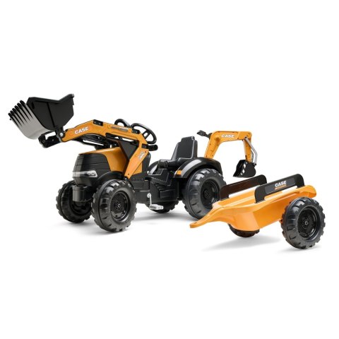 FALK FALK Traktor na Pedały Case CE z Koparką Ładowarką i Przyczepą 3-7 lat