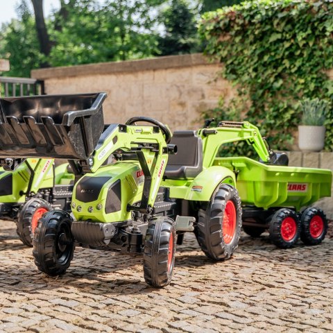FALK FALK Traktor na Pedały Claas Axos 330 z Koparką i Przyczepą 3-7 lat