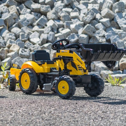 FALK FALK Traktor na Pedały Koparka Komatsu z Przyczepą i Łyżką 2-5 Lat