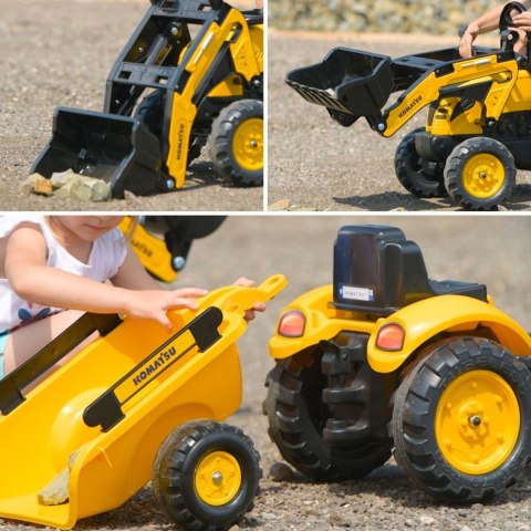 FALK FALK Traktor na Pedały Koparka Komatsu z Przyczepą i Łyżką 2-5 Lat