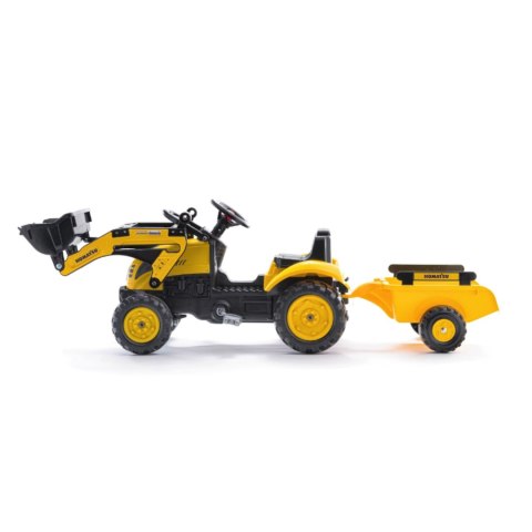 FALK FALK Traktor na Pedały Koparka Komatsu z Przyczepą i Łyżką 2-5 Lat