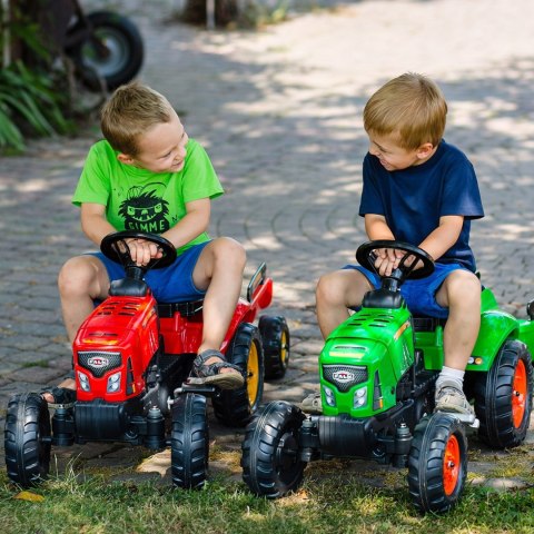 FALK FALK Traktor na Pedały Supercharger z Przyczepą i Otwieraną Maską Czerwony 2-5 lat