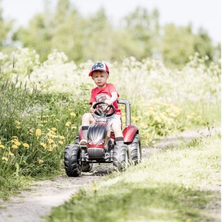 FALK FALK Traktor na Pedały Valtra S4 Bordowy z Przyczepą 3-7 lat