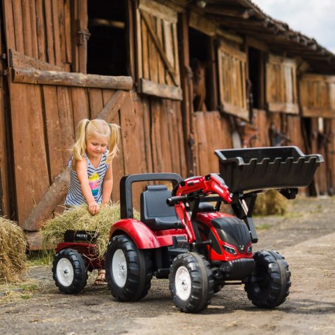 FALK FALK Traktor na Pedały Valtra S4 z Łyżką i Przyczepą 3-7 lat