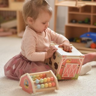 Tooky Toy TOOKY TOY Drewniana Stodoła Aktywności Sorter Liczydło Montessori