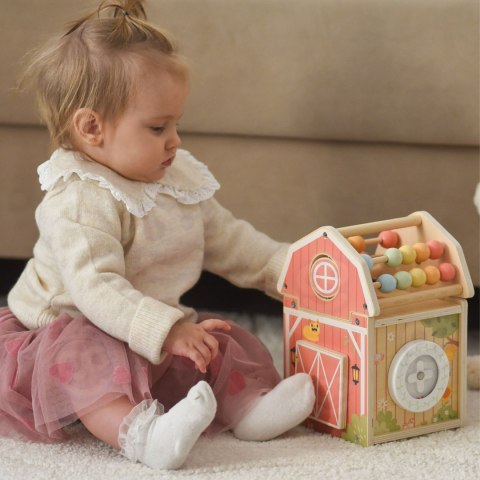 Tooky Toy TOOKY TOY Drewniana Stodoła Aktywności Sorter Liczydło Montessori